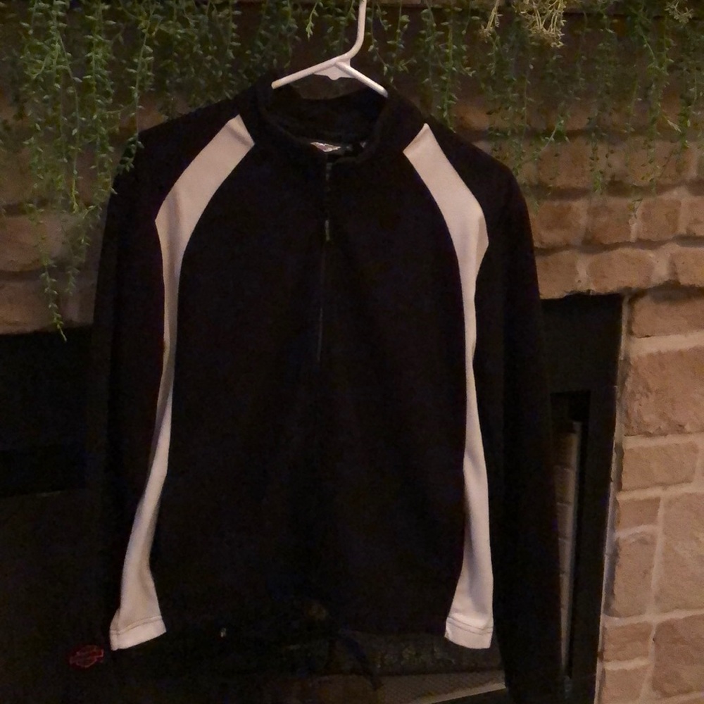 Harley Davidson black and white jacket